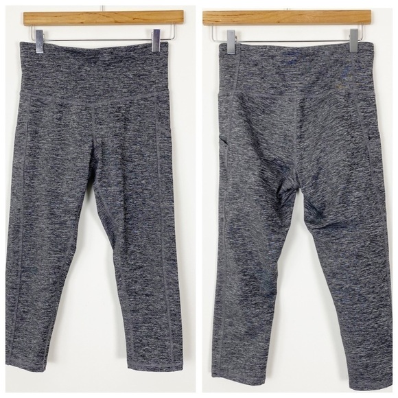 LIKE NEW CHAMPION Heathered Grey Hi Rise Leggings - Picture 1 of 7